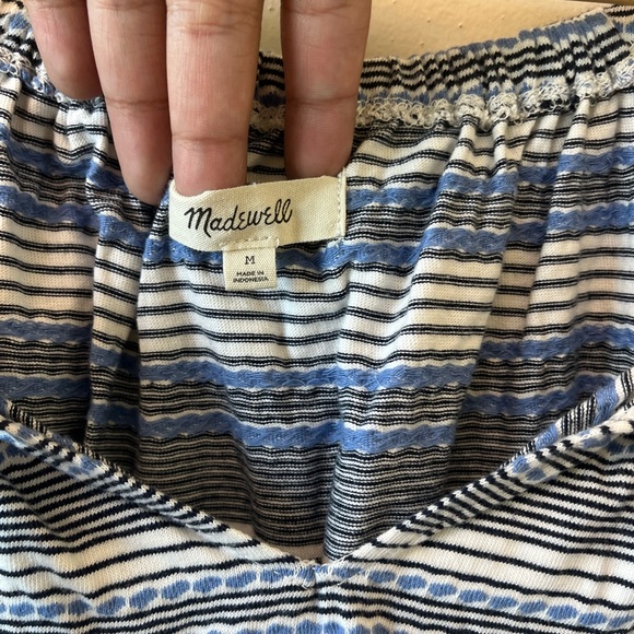 Madewell Jacquard Keyhole stripped crop top - Picture 4 of 9